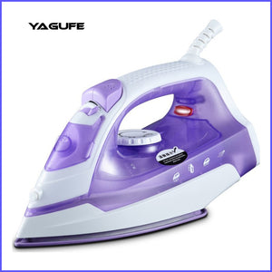 YAGUFE Electric Iron Steam Compact Iron,Dual Position Cord, TrueGlide Non-Stick Soleplate, Vertical Steam, SmartSteam IR02