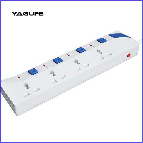 YAGUFE B004 Power Strip Surge Protector Electric Plug Wall Mount Extension Cord with Multiple Outlets Charging Station Overload Protection for Home Dorm