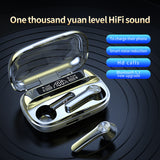 Wireless Earbuds Bluetooth Headset for Sports with 7H Playtime Noise Cancelling Stereo Bass Charging Case IP7 Waterproof