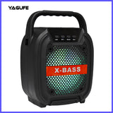 YAGUFE BT6117 Bluetooth Speaker,Night Light Changing Wireless Speaker,Portable Wireless Bluetooth Speaker Multiple Color LED Themes Supports USB/TF/FM/Bluetooth/LED seven color lights/TWS/ Microphone function (6.5 head microphone)