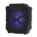 YAGUFE BT6120 Bluetooth Speaker,Night Light Changing Wireless Speaker,Portable Wireless Bluetooth Speaker 7 Color LED Themes Supports USB/TF/FM/Bluetooth/LED seven color lights/TWS/ Microphone function (6.5 head microphone)