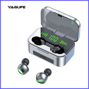 6H Playtime Waterproof Touch Control Bluetooth Wireless Earbuds with Mic Earphones in-Ear Deep Bass Built-in Mic Headphones