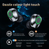 7H Playtime Waterproof Touch Control True Wireless Earbuds with Mic Earphones in-Ear Deep Bass Built-in Mic Headphones