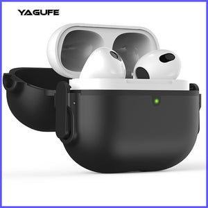 AirPods Pro 2nd/1st/3 Generation Compatible Case Cover Earbuds Case with Opening and Closing On Both Sides Protective Silicone Skin