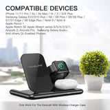 Removable 4-in-1multifunctional desktop15W wireless charging for Apple Watch& Airpod & Pencil Charger Multiple Devices IOS&Android System