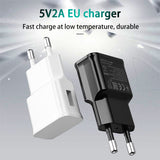 5V 2.1A single USB Wall Charger EU Travel Power Adapter For Samsung